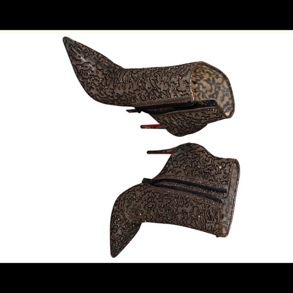 Christian louboutin exotic leather ankle boot
